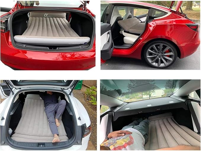 Amazon Co Jp Topfit車キャンプエアベッド車旅行インフレータブルマットレス車マウントsuv Seat Forモデルsとモデルx 5 Seater 車 バイク