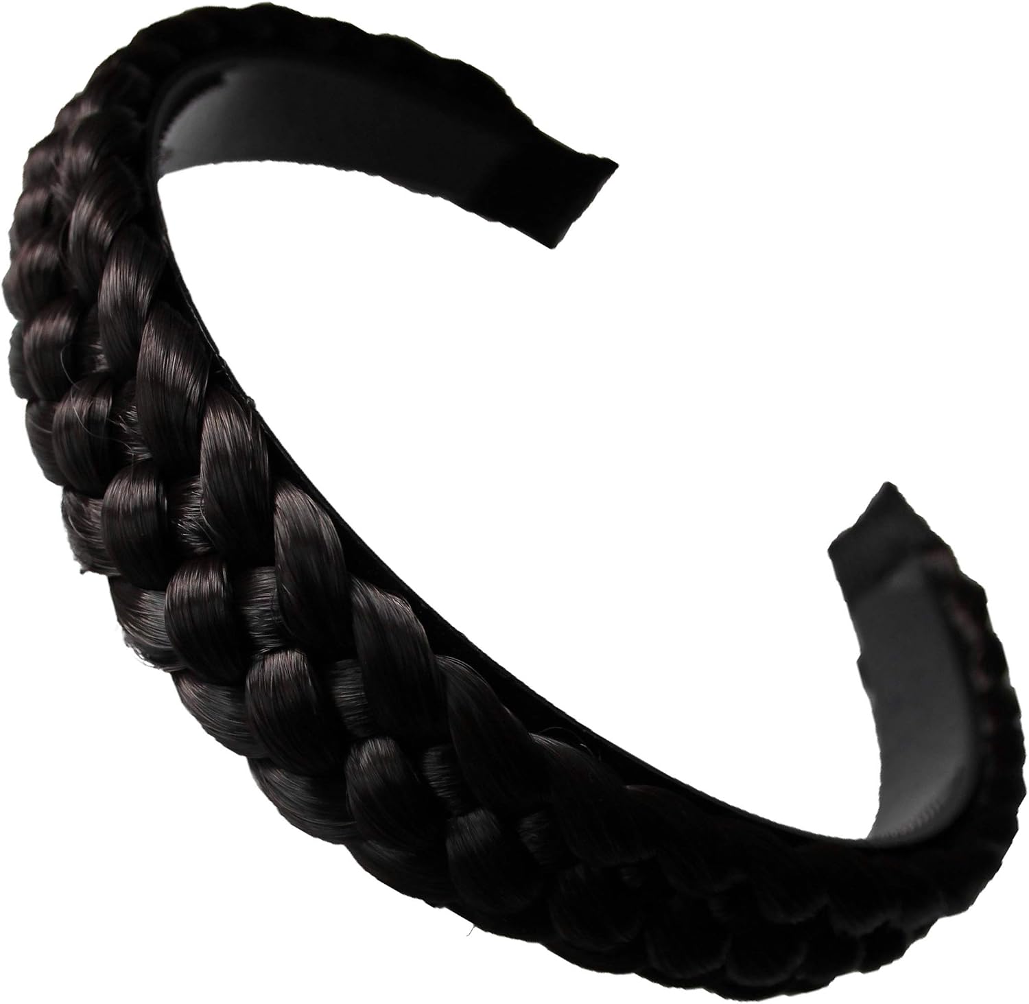 CAISHA Headband Ponytail Braided Hair piece Hair band Hair Accessories Dark Chocolate Brown HR9, dark chocolate brown #4 HR9