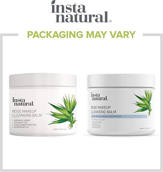 instanatural rose makeup cleansing balm