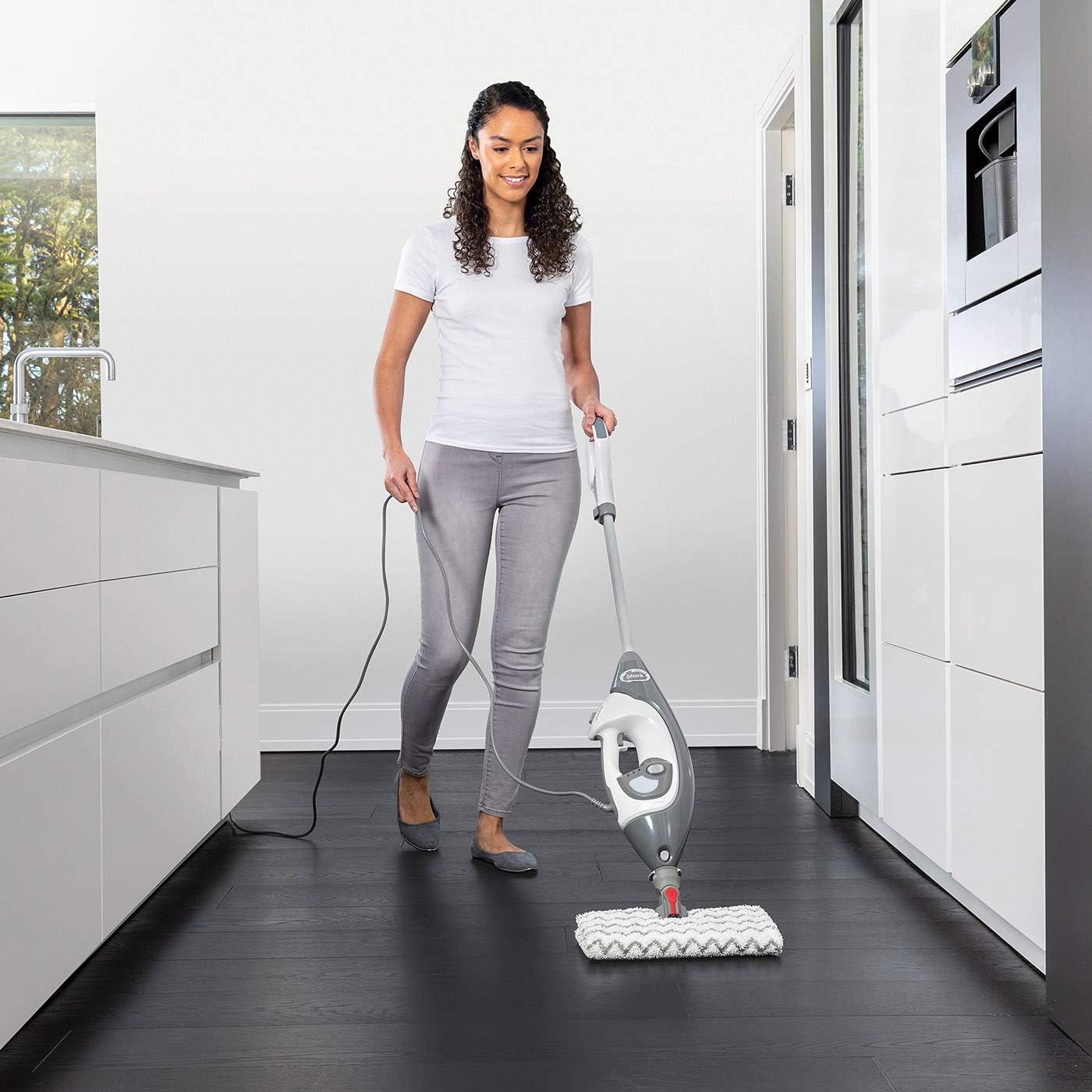 Shark Floor & Handheld Steam Cleaner, Steam Mop for Hard Floors with Klik n' Flip, Clean Tiles, Surfaces - Image 3