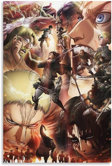 Amazon Co Jp 進撃の巨人キャンバス絵画アートポスター装飾リビングルーム壁画寝室装飾絵画12 08inch 30 cm ホーム キッチン Amazon Co Jp 進撃の巨人キャンバス絵画アートポスター装飾リビングルーム壁画寝室装飾絵画12 08inch 30 cm ホーム キッチン