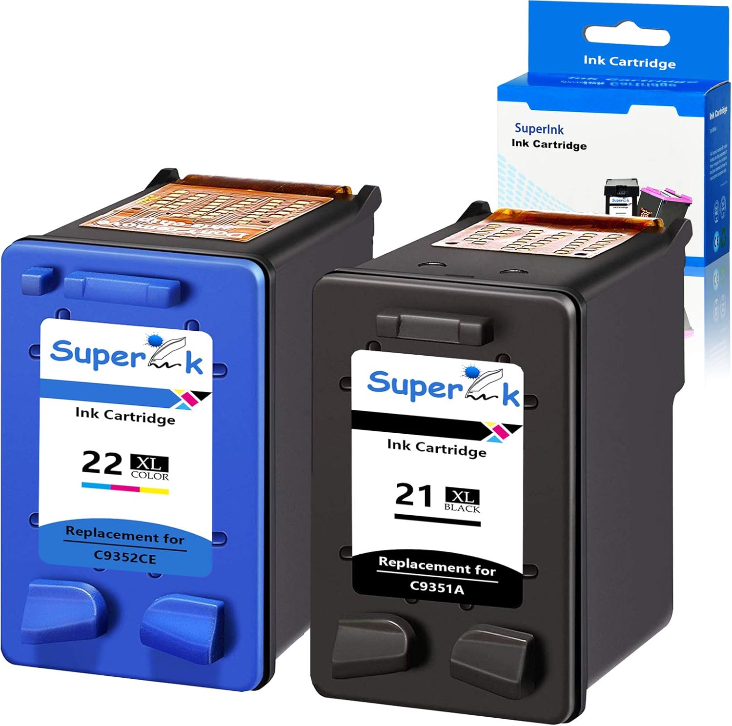 SuperInk Remanufactured Ink Cartridge Compatible for HP