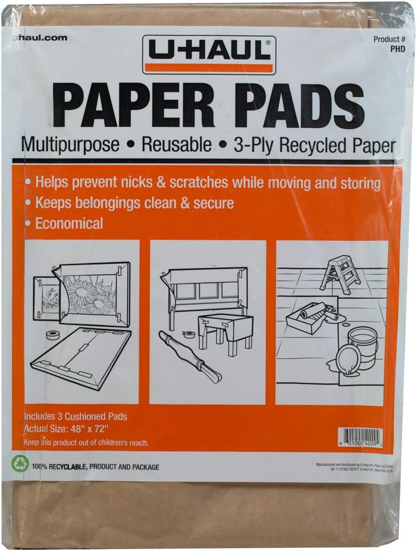 UHaul Moving Paper Pads (Moving & Storage Protection Kraft Paper