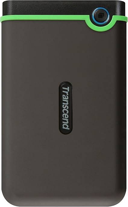 Amazon Com Transcend 2tb Usb 3 1 Gen 1 Storejet 25m3s Sj25m3s Rugged External Hard Drive Ts2tsj25m3s Grey Computers Accessories
