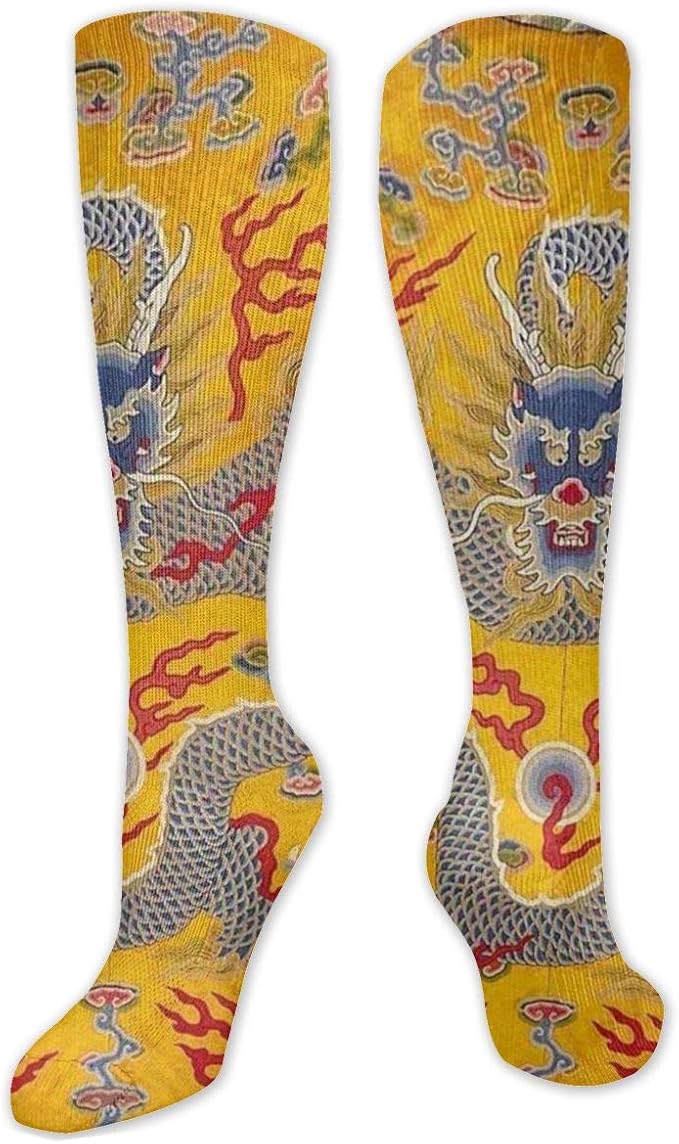 Women's Cotton Knee High Socks Ancient Chinese Qing Dynasty