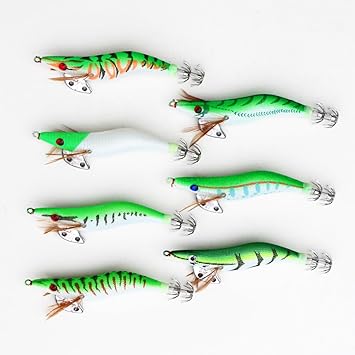 Amazon 売り切れ御礼 夜光 エギ 2 5号 緑 グリーン 系 7個 セット イカ釣り エギング セット 仕掛け 0egi25hgr7 風迎 Fugei ルアー