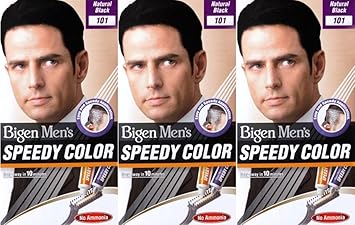 Amazon Com Bigen Men S Speedy Hair Colour 101 Natural Black X 3