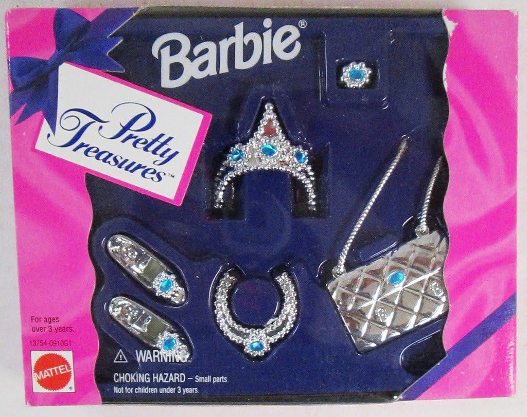 barbie tiara and shoe set