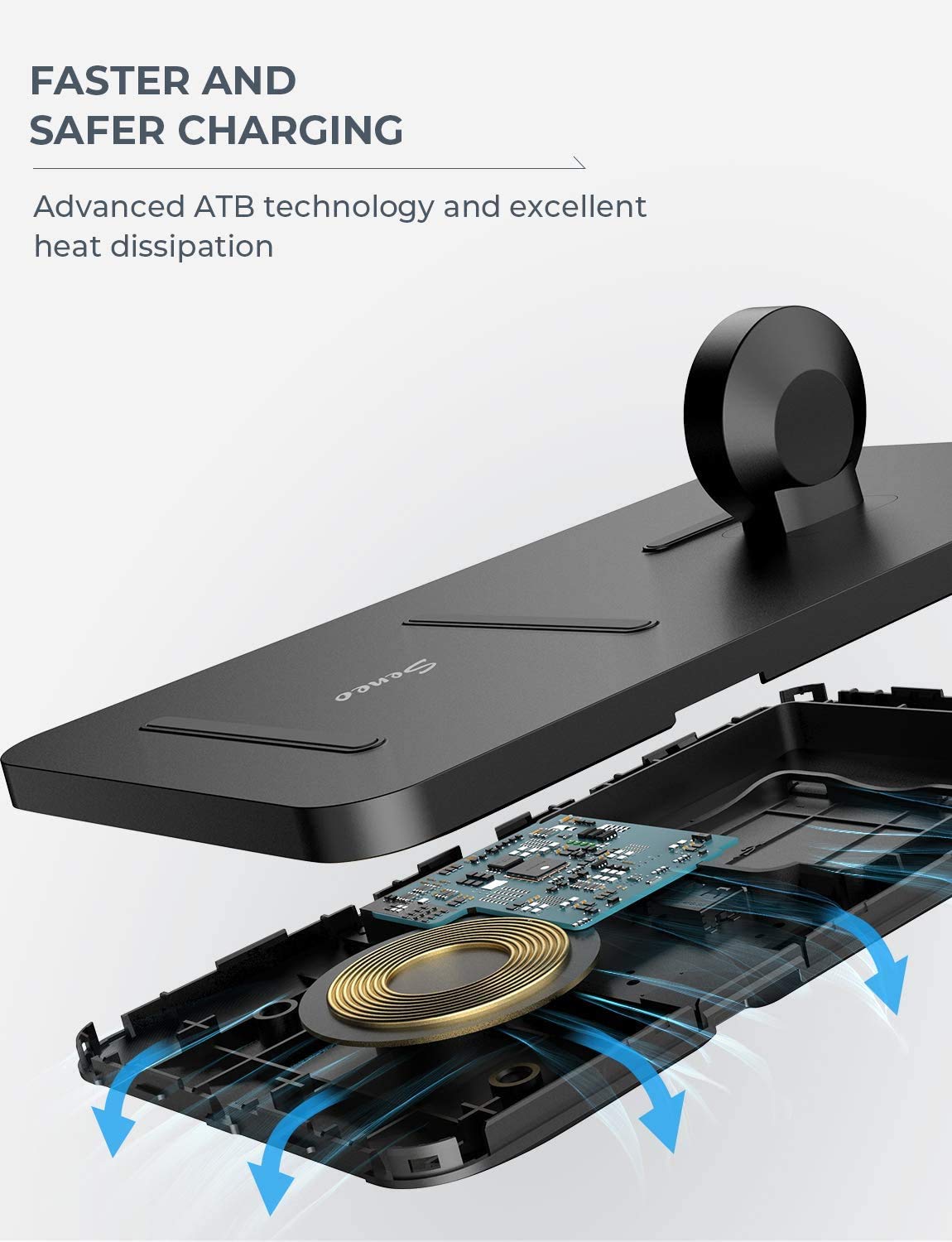 Seneo Dual 2 in 1 Wireless Charger, Apple Watch Charging Pad