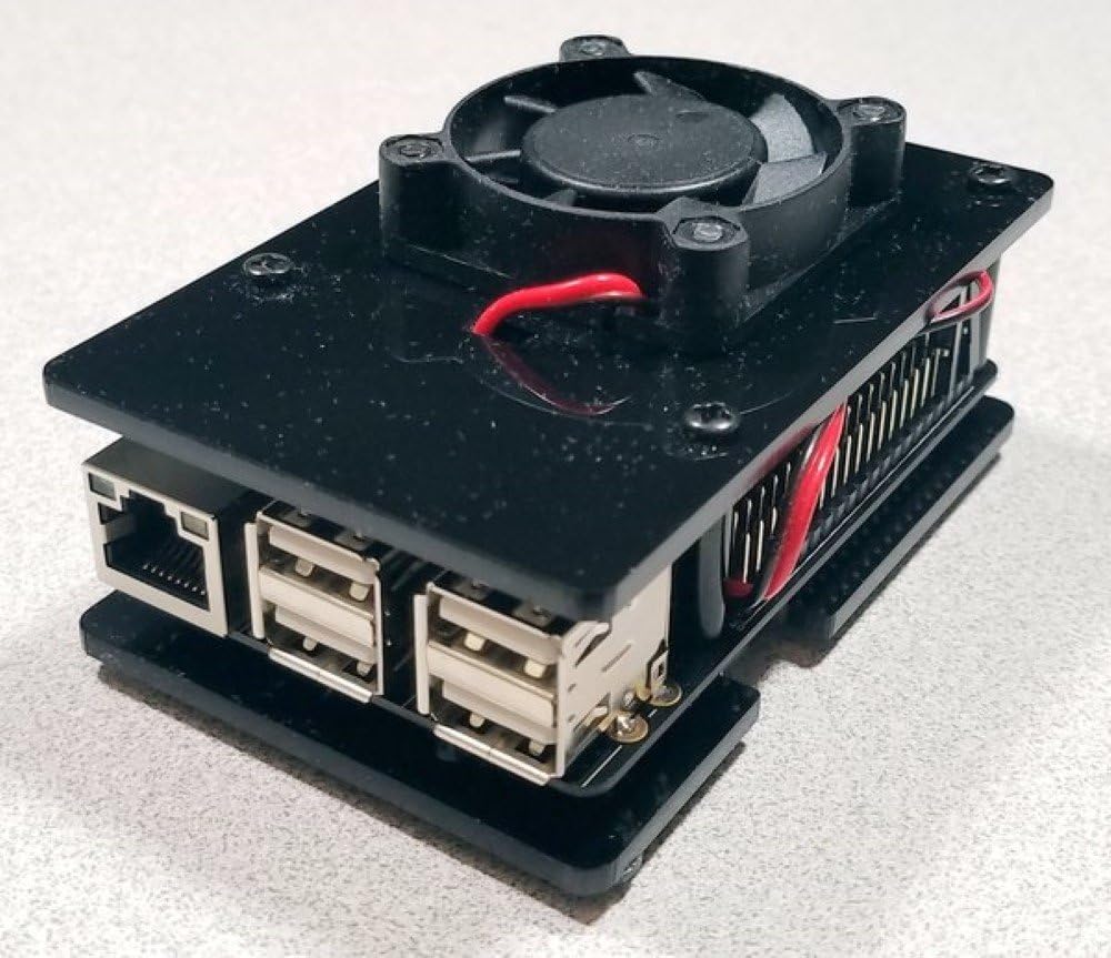 ameriDroid ODROID-C Series Case with Fan (Black)
