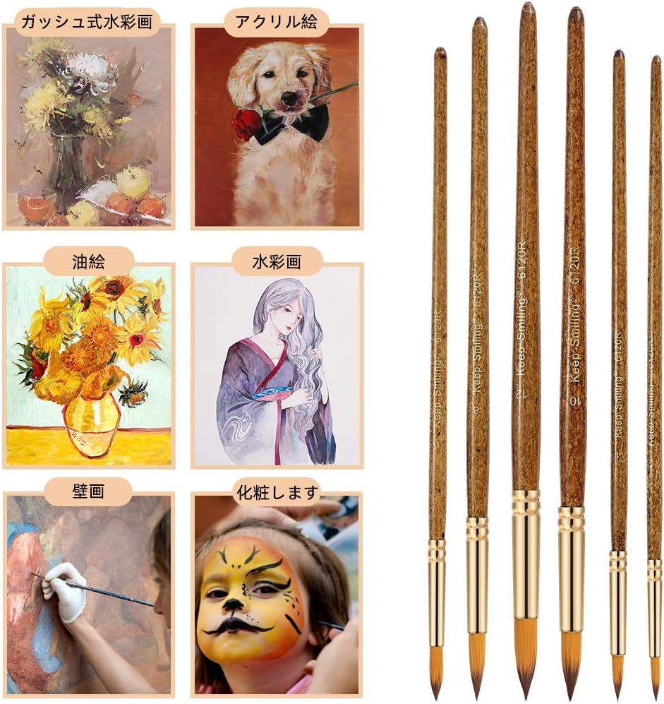 Silithus Paint Brushes 6 Pieces Set - Image 3
