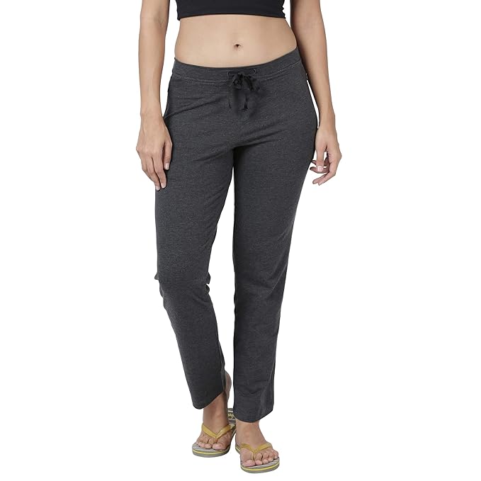 Buy Enamor Essentials E014 Women’s Slim Fit Stretch Cotton Lounge Pants