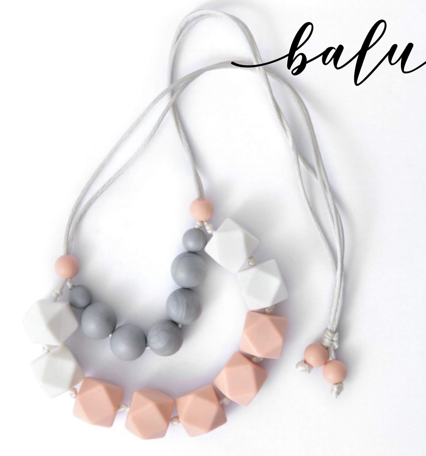 rubber teething necklace