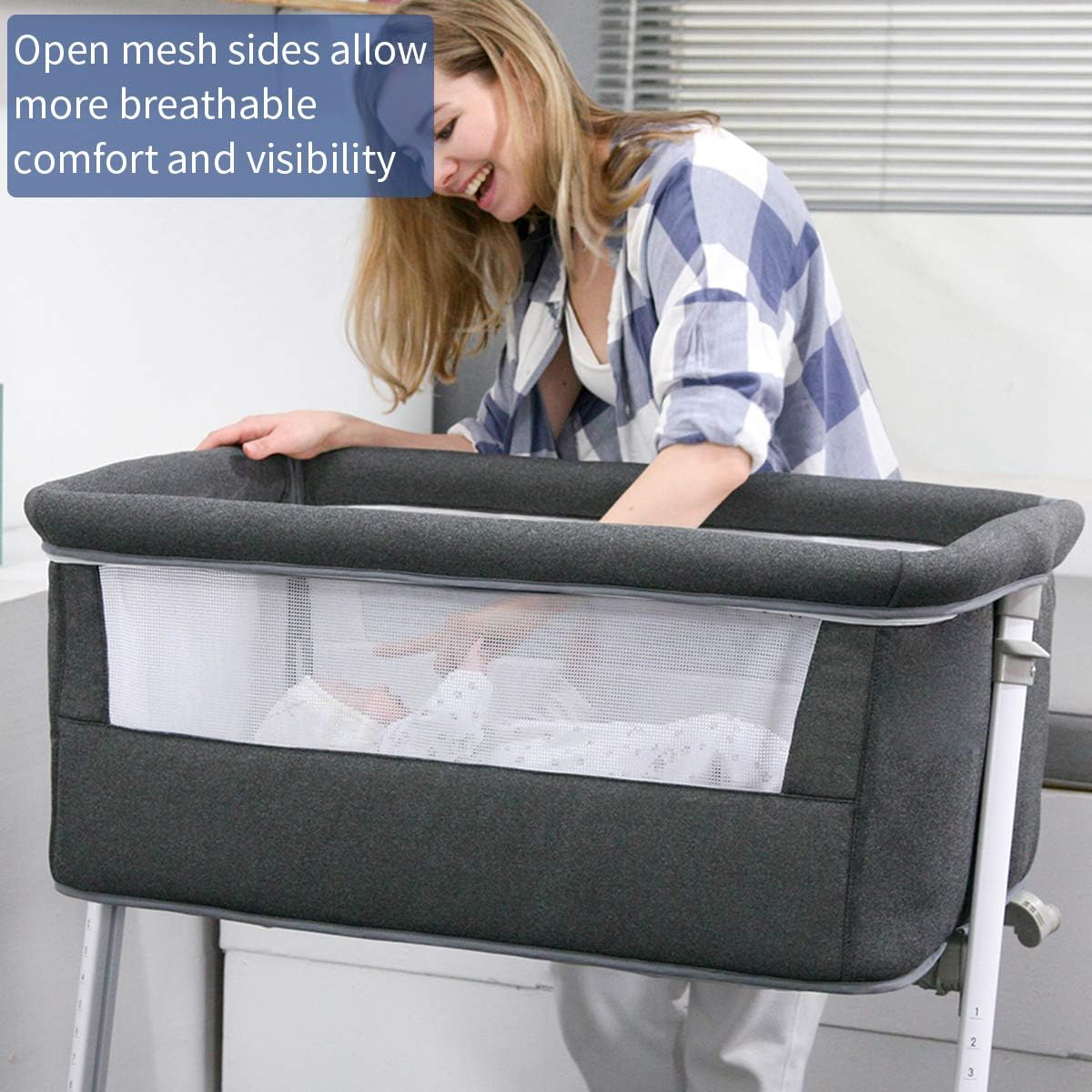 baby bassinet ronbei bedside sleeper