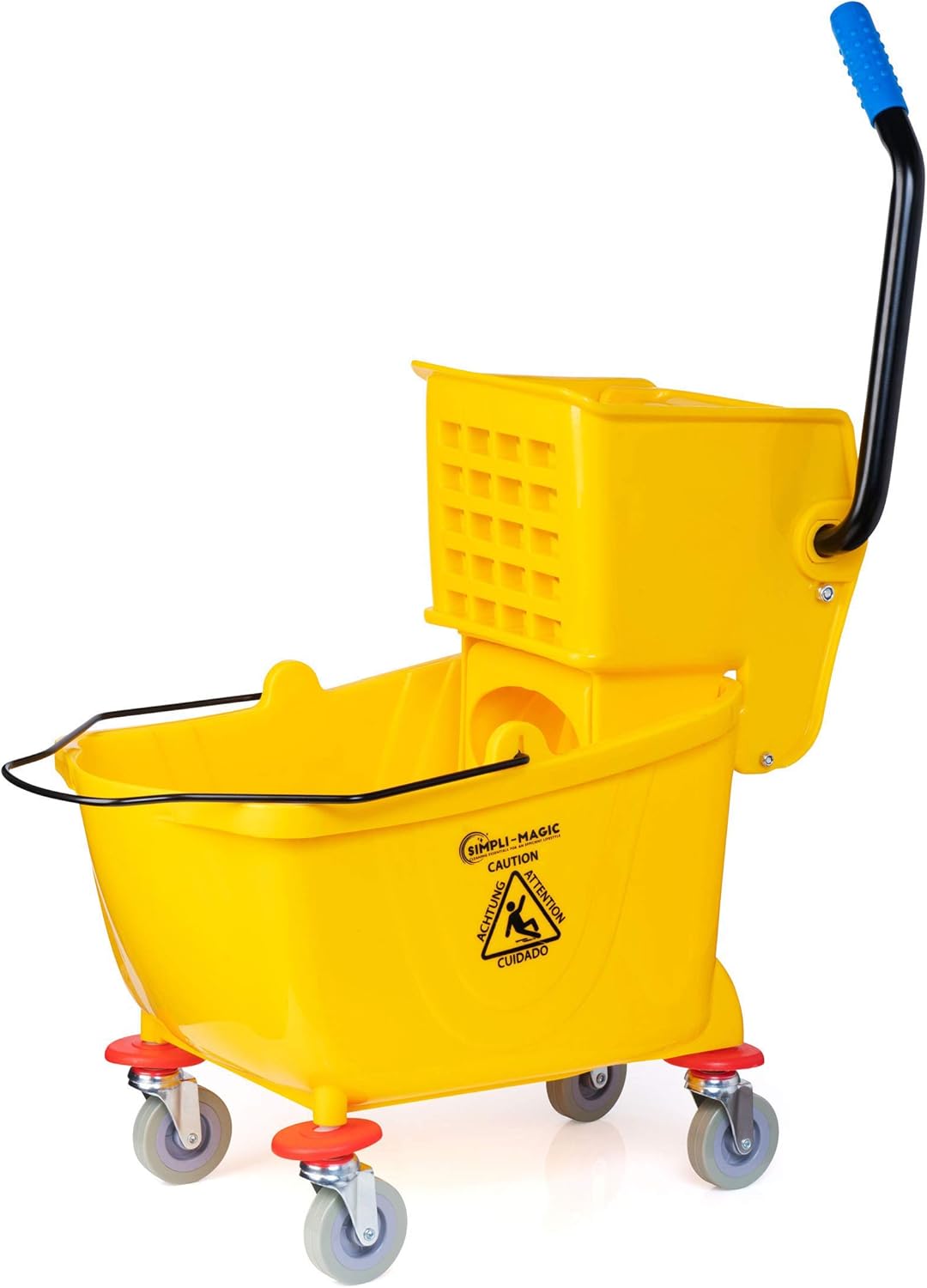SimpliMagic 79139 Commercial Mop Bucket with Side Press Wringer