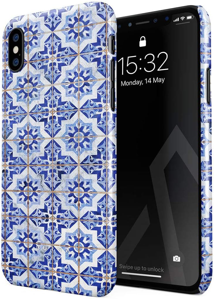 BURGA Phone Case Compatible with iPhone X iPhone Xs Blue