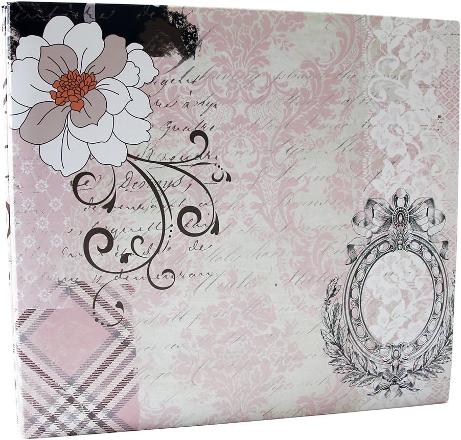 IDULL 12x12 Scrapbook Kits with Gift Storage Box and Scrapbooking Supplies (Light Pink, Grace)