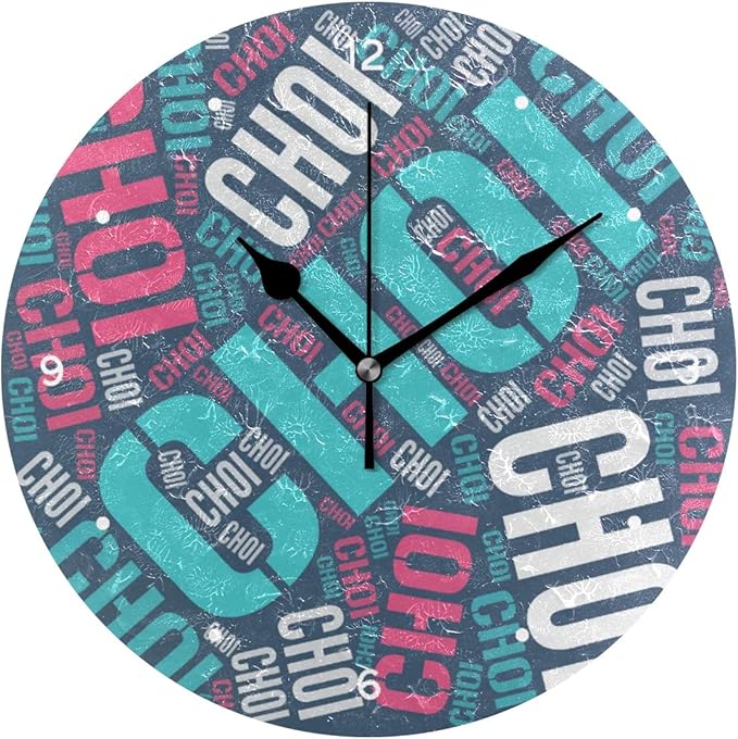 Amazon Co Jp 壁掛け時計 連続秒針 サイレント アナログ ウォールクロック 長井 人気の苗字 名字 ながい柄 掛け時計 インテリア 並行輸入品 ホーム キッチン