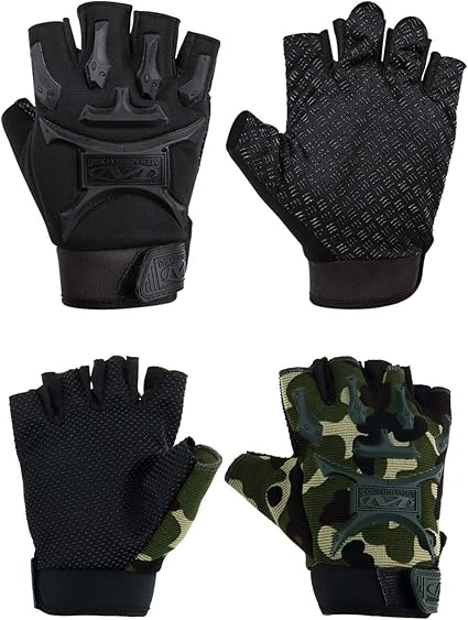 gloves without fingertips amazon