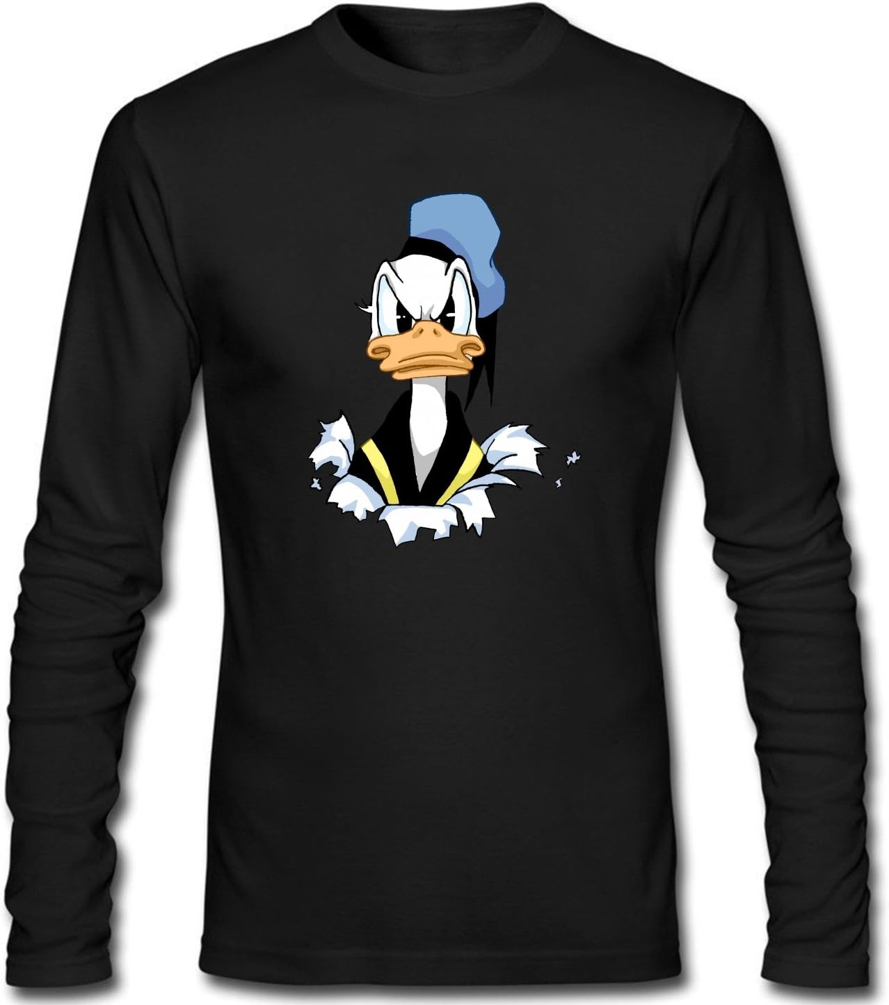 MUSO Men's Donald Duck T Shirt Long Sleeves