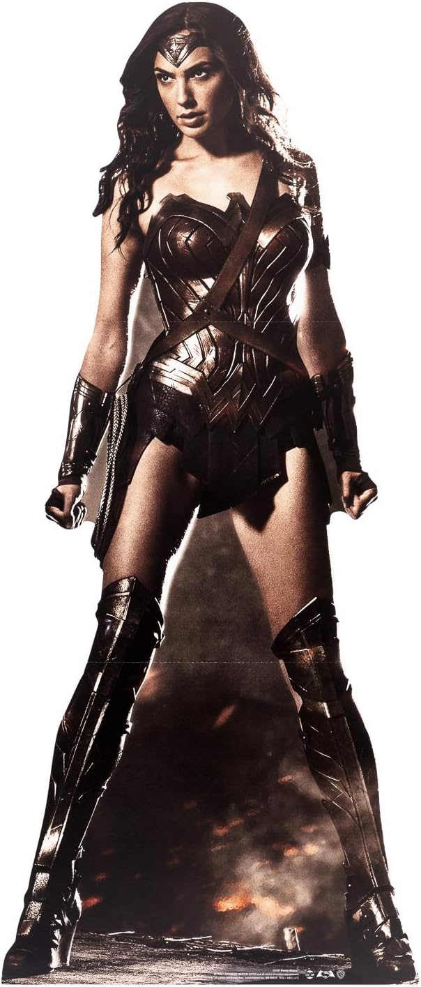 STAR CUTOUTS DC COMICS Wonder Woman (Gal Gadot) Life Size Cardboard Cut Out, Multi colour,182 x 77 x 182 cm