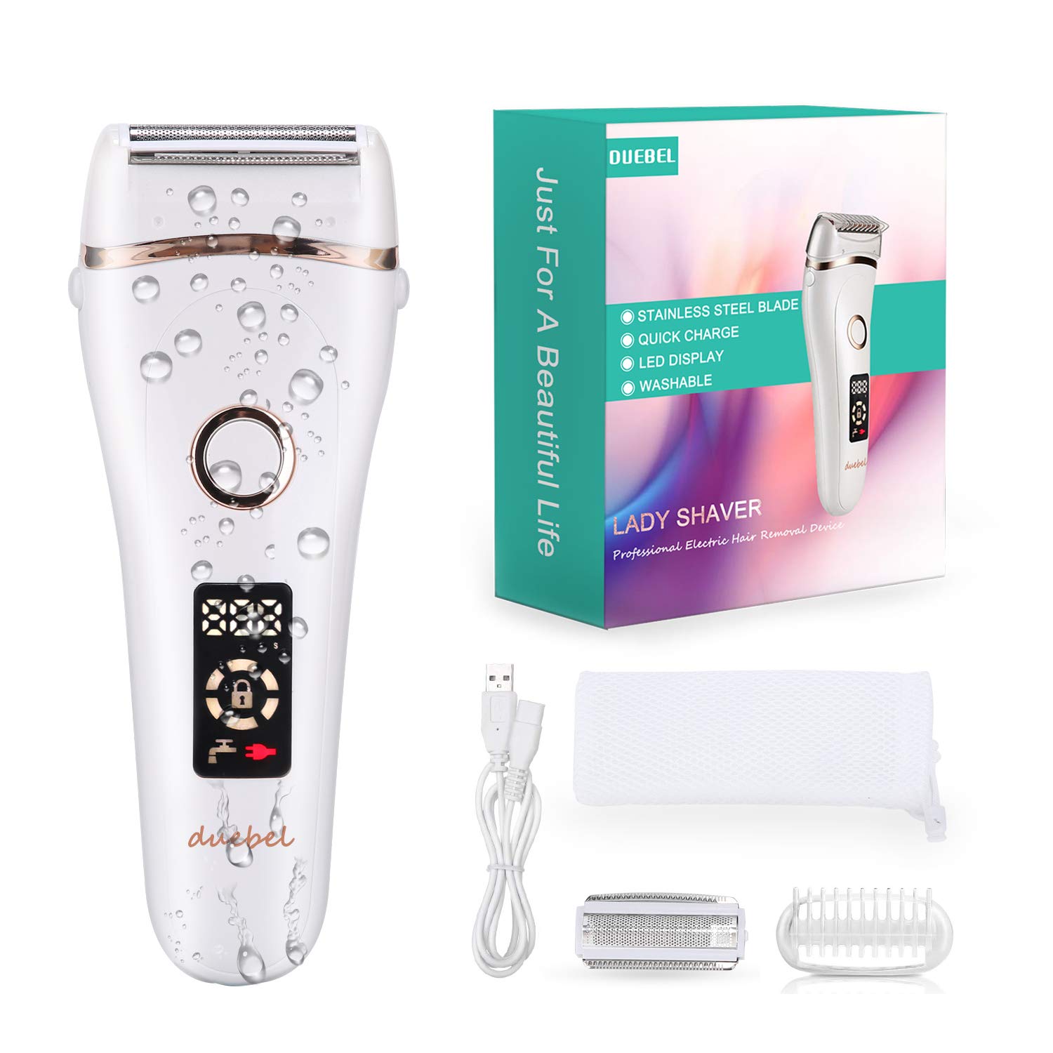 DUEBEL Electric Razor for Women Foil Shavers Electric Shavers for Men Cordless