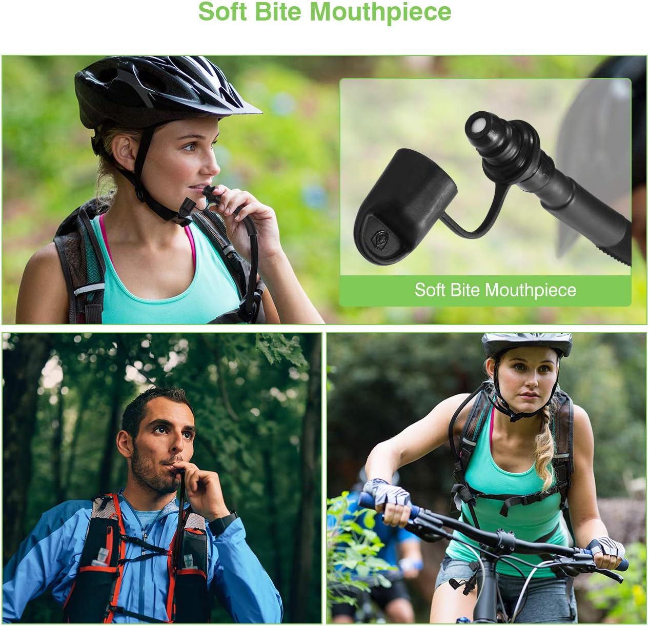 OMORC 3L Hydration Bladder, BPA Free Military Class Water Reservoir, Leakproof Hydration Bladder with Wide Opening Self-Locking Valve for Hiking Walking Biking Climbing Cycling Running, Green : Sports & Outdoors