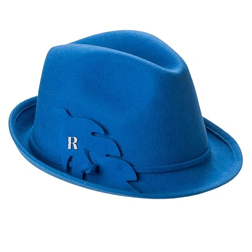 royal blue felt hat