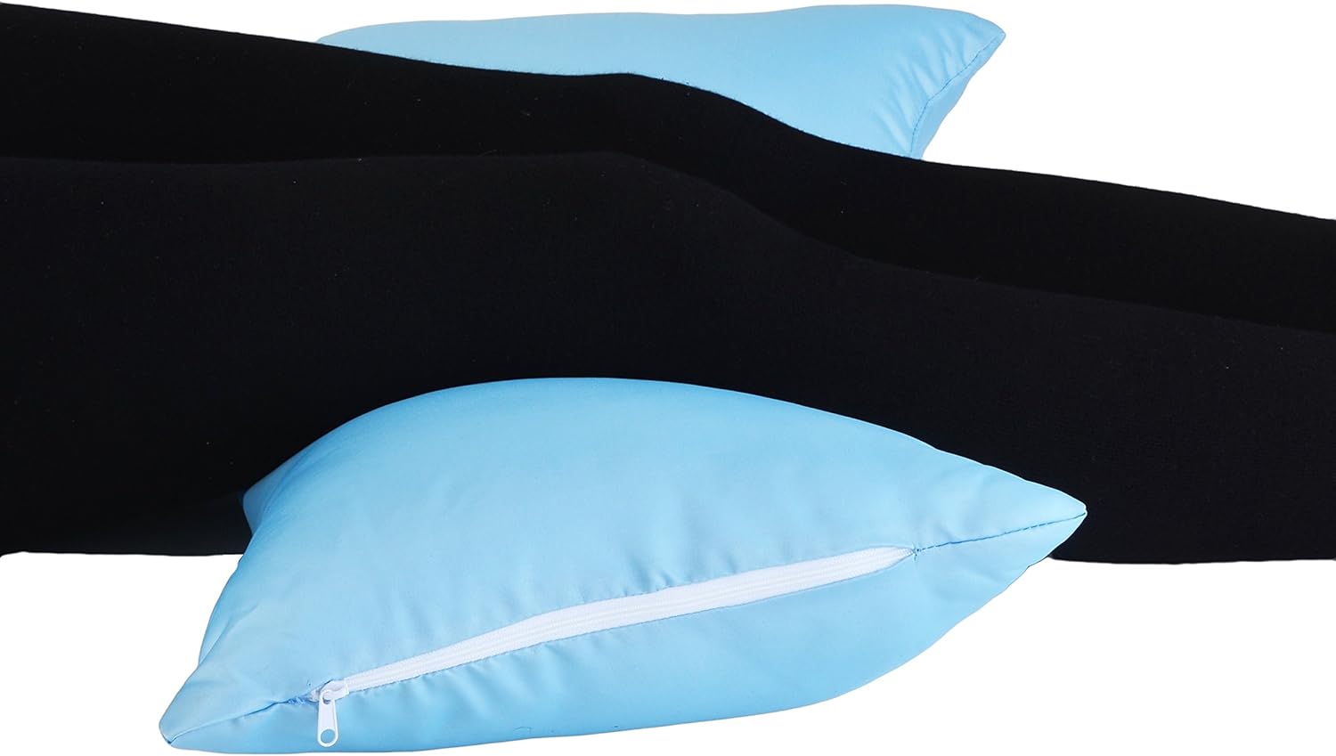 NOVA Curve Neck Pillow, Butterfly Shaped Head & Neck Pillow, Travel Pillow with Removable Light Blue Satin Cover: Health & Personal Care