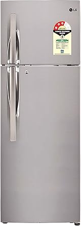 LG 260 L 3 Star Frost Free Double Door Refrigerator(GL-T292RPZU.APZZEBN, Shiny Steel, Inverter Compressor)