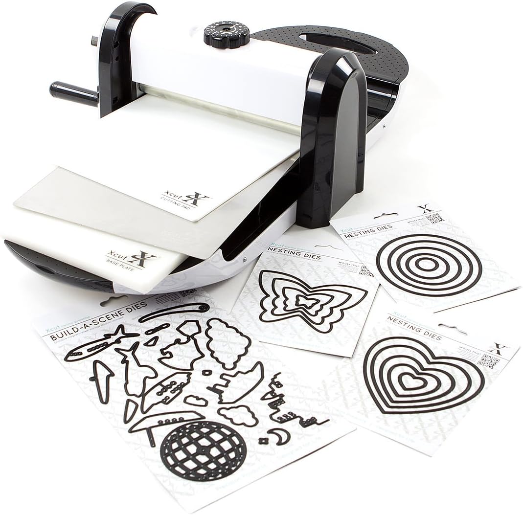 Xcut Xpress 5Piece Comprehensive Die Cutting Starter Kit, Black/White