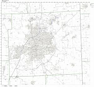 Amazon.com: Allen County, Indiana IN ZIP Code Map Not Laminated: Home