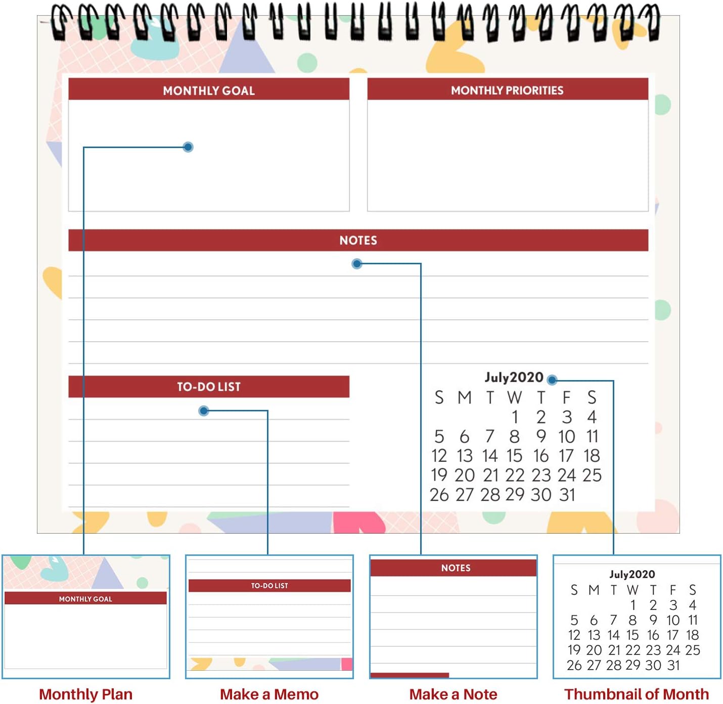 2021 Desk Stand Table Desktop Calendar – BigaMart