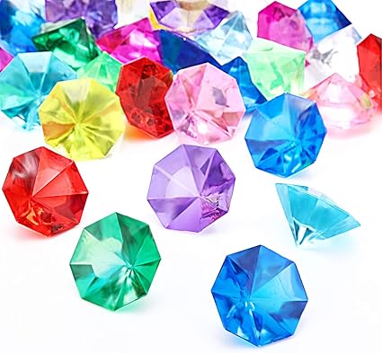Gemme Di Diamanti Acrilici Gioielli Gemme Pirata Set Gioielli Tesoro Scriccato Festa Caccia Favori 25 Carati Multicolore Acrilico Grandi Gemme 30 Pezzi Amazon It Casa E Cucina