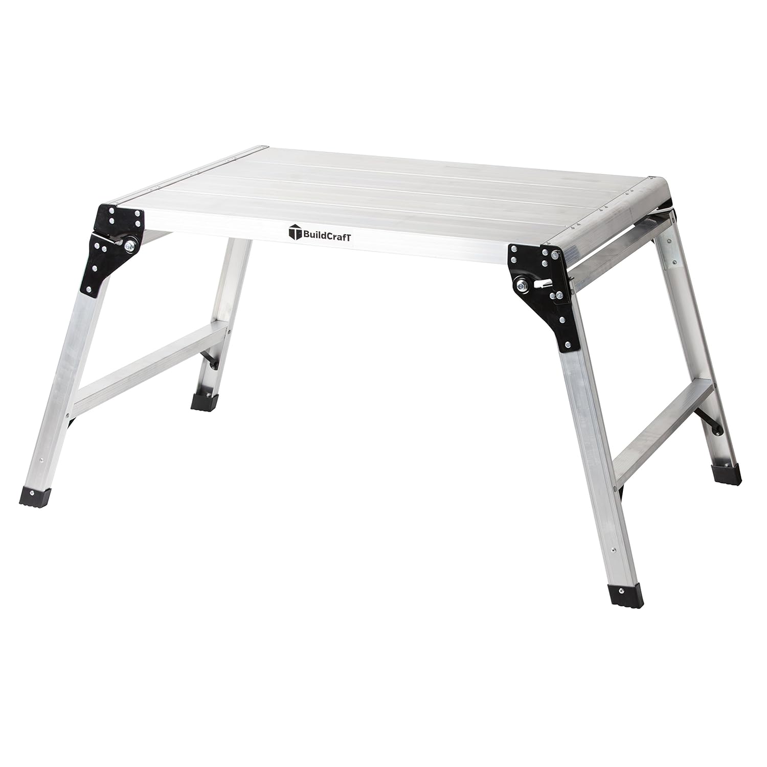 BuildCraft Extra Large Foldable StepUp Aluminium Work Platform, Silver