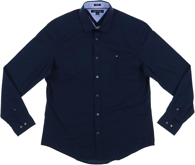 stretch button up shirt mens