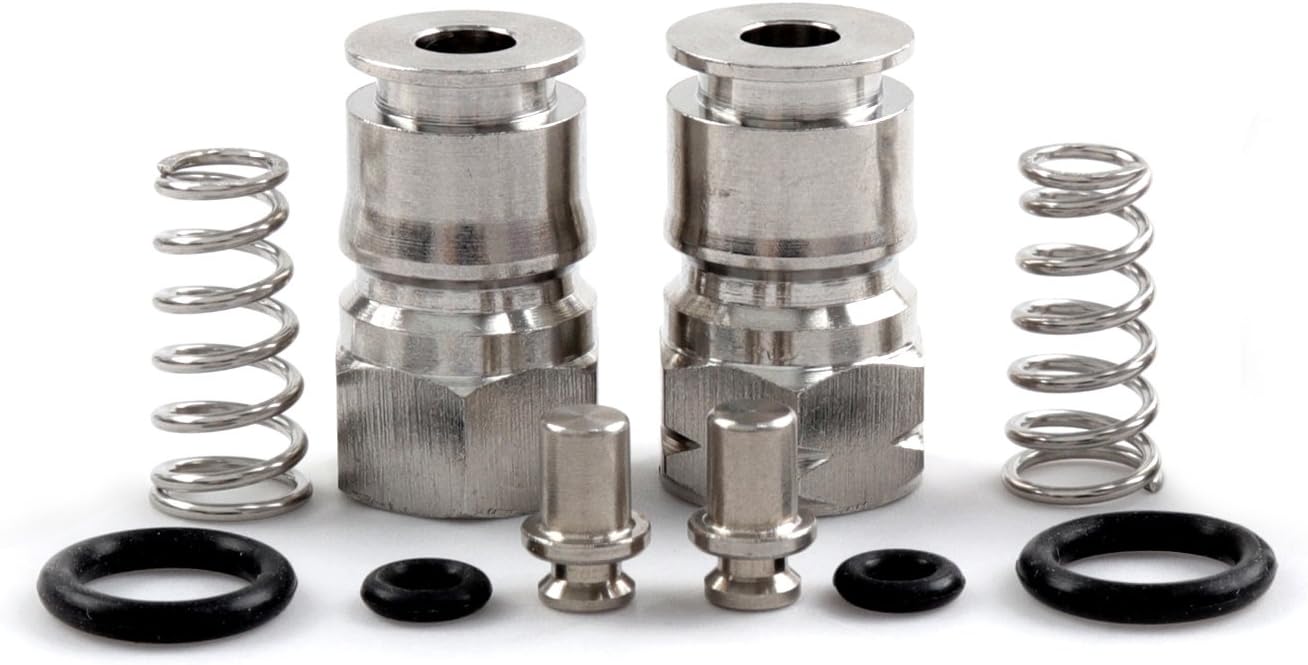 MRbrew Cornelius Type Ball Lock Keg Posts, Stainless Steel Poppets and Springs, Poppet Female Thread Gas + Liquid 19/32-18 Thread (Post & Poppet): Kitchen & Dining