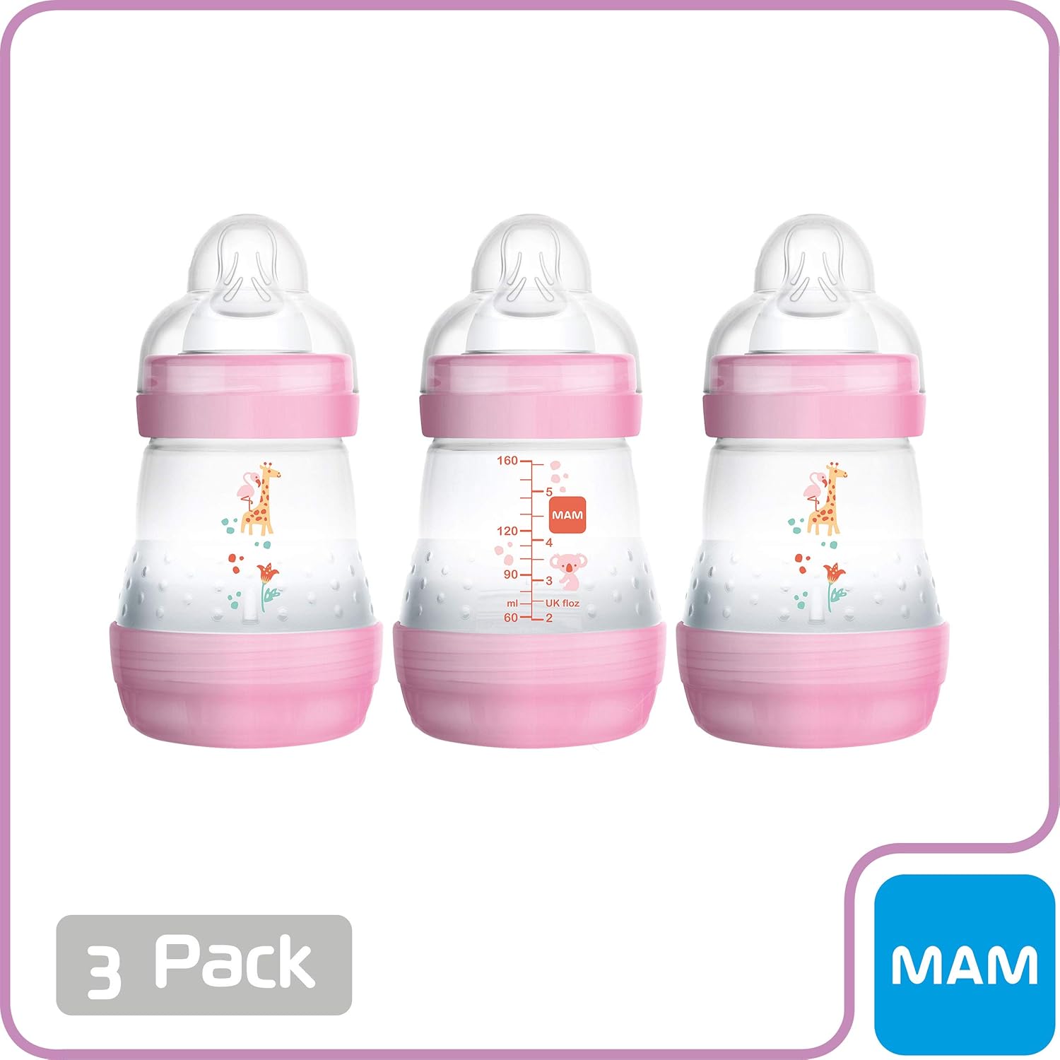 mam bottles boots pink
