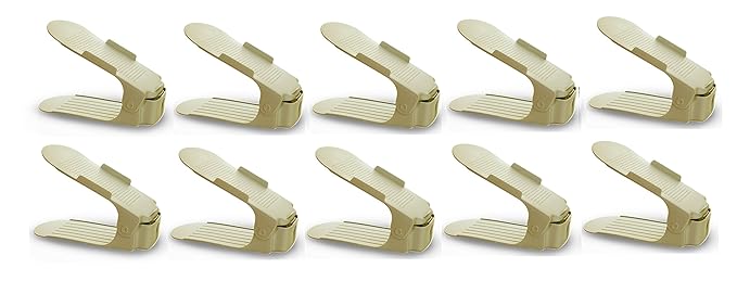 Shoe Smart - Intelligent Shoe Storage Organizer - Beige - Pack of (10)