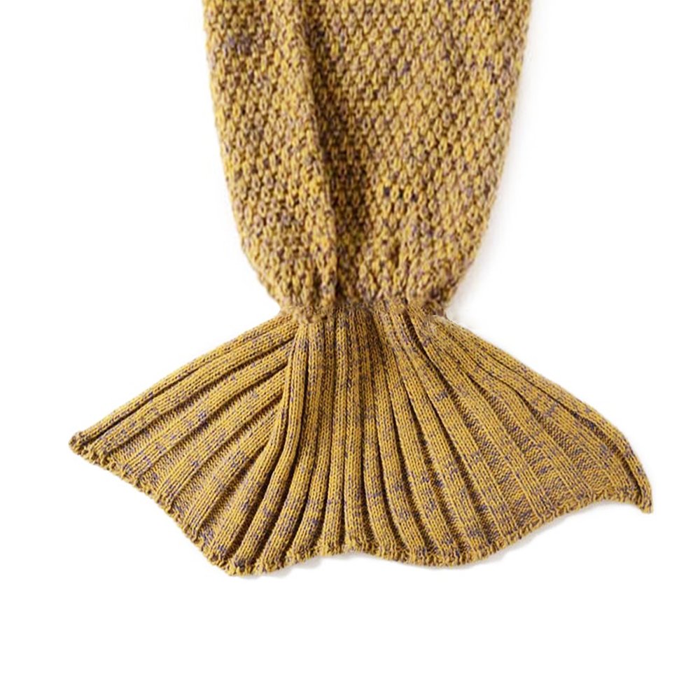 AIDUE Mermaid Tail Blankets Kids,All Season Little Mermaid Blanket Knitted Sofa Blankets Bed Quilt Nap Sleeping Bag for Childs 140cmX70cm(55.1\