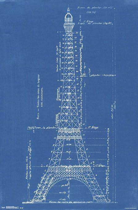 Eiffel Tower Blueprint