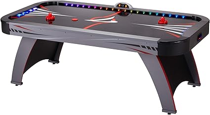 Amazon Com Fat Cat Volt 7 Led Illuminated Air Hockey Table With