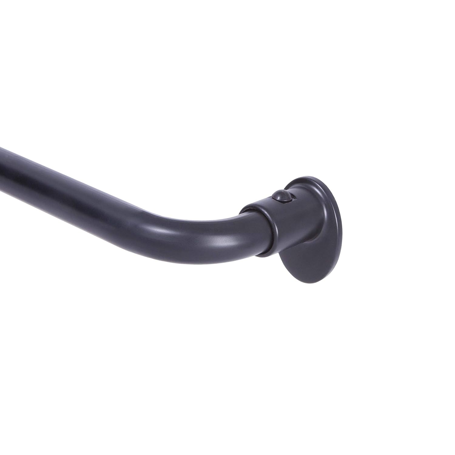 Black 48 86 Kenney Manufacturing Wrap Around Window Curtain Rod