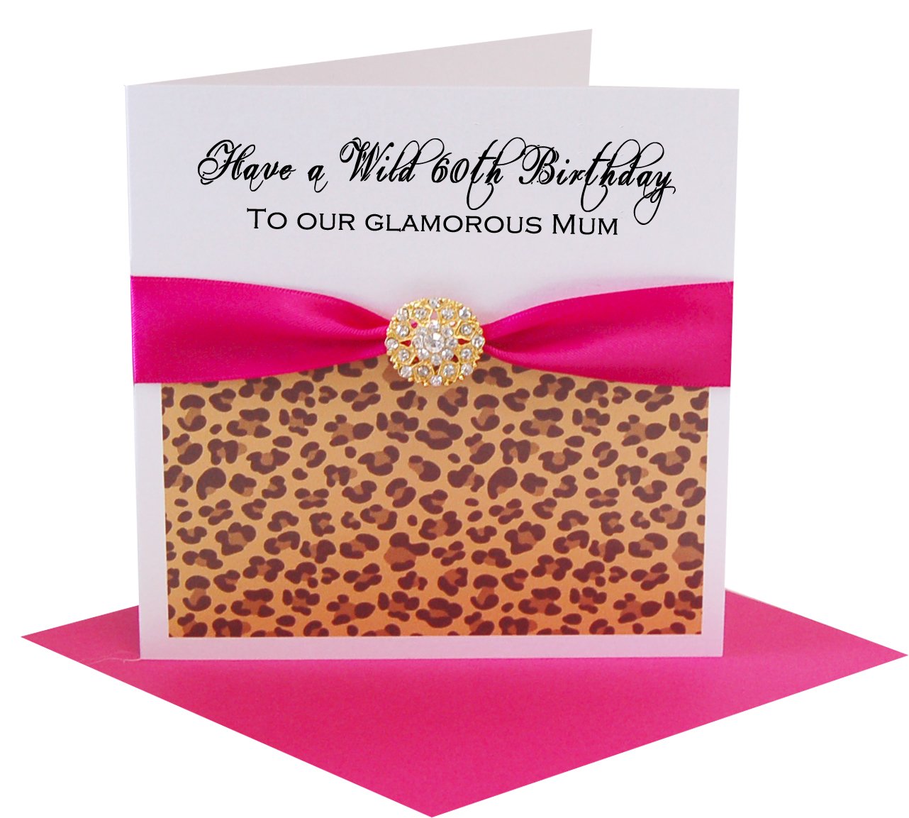leopard print birthday card ladies birthday card birthday card for a