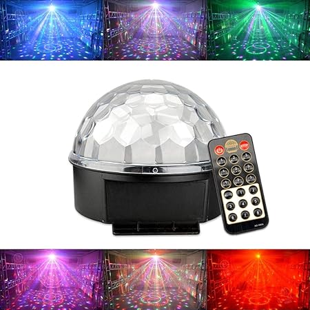 ⏰WTD Smart 7 Lens Head Move Party Par Light, 360 Rotar 4 en 1 ...