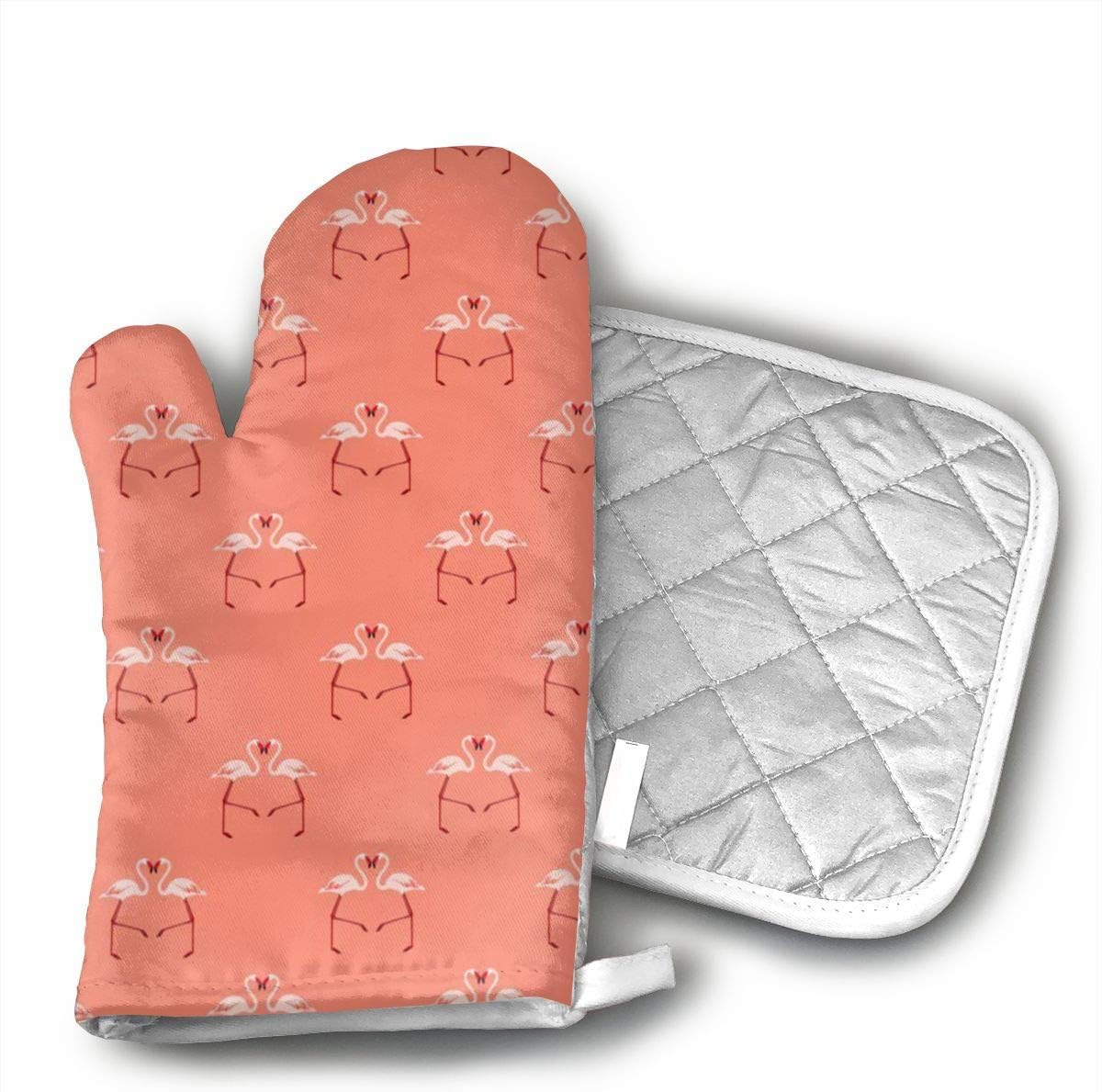 Best Coral Pink Oven Mitt