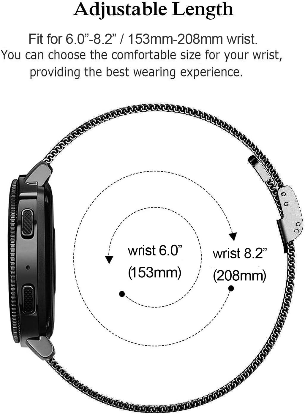 DEALELE Strap Compatible with Samsung Gear Sport/Galaxy Watch 42mm / Galaxy Watch 4 Classic (42mm) - Image 5