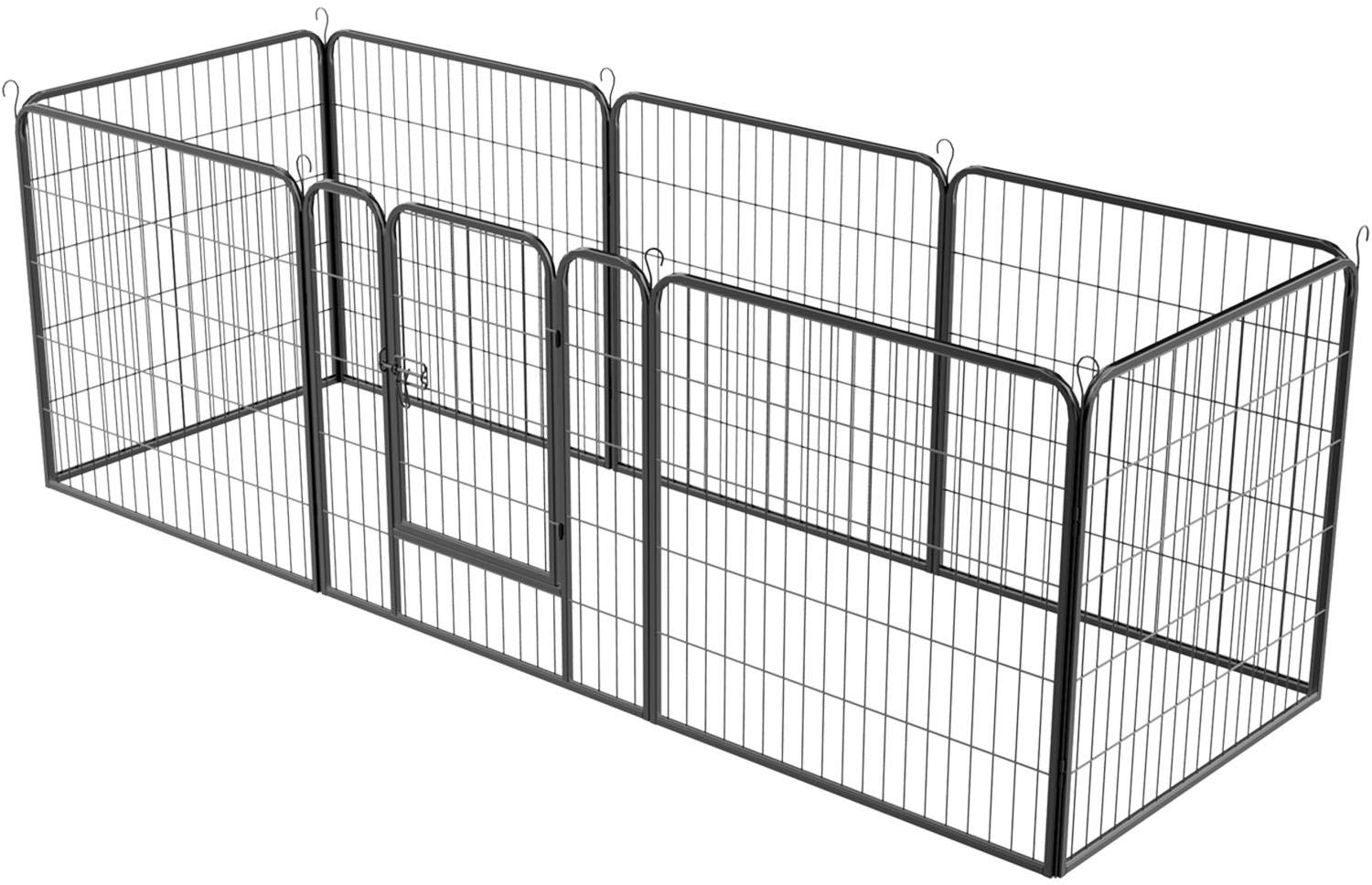 TopeakmartDog Playpen Outdoor Puppy Exercise Pen Indoor Portable Pet Fence for Yard/RV Camping, 32 Inch 8 Panels