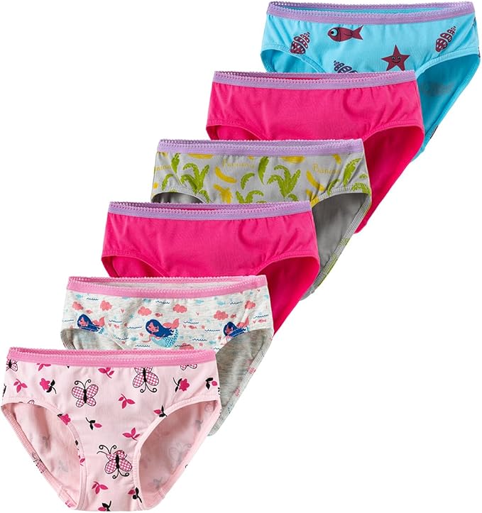 B.GKAKA 4T Toddler Girls Underwear Kids Cotton Spandex