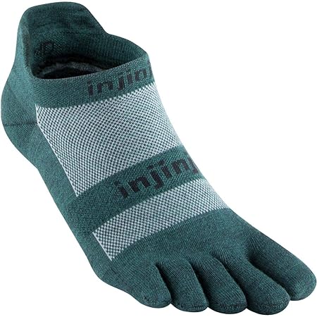 Injinji, Zehensocken Run 2.0 Lightweight, No show, Nüwool, Jasper (M 40.5-44)